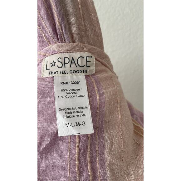 L Space Dress Maxi Pullover Striped Beach Coverup Bohemian Cassia - Picture 13 of 13